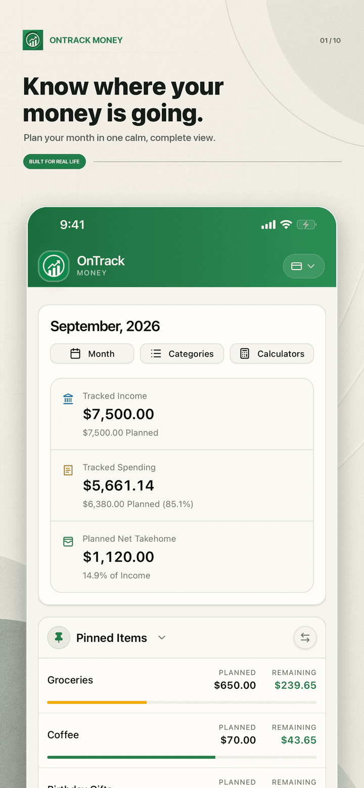 Know where your money is going