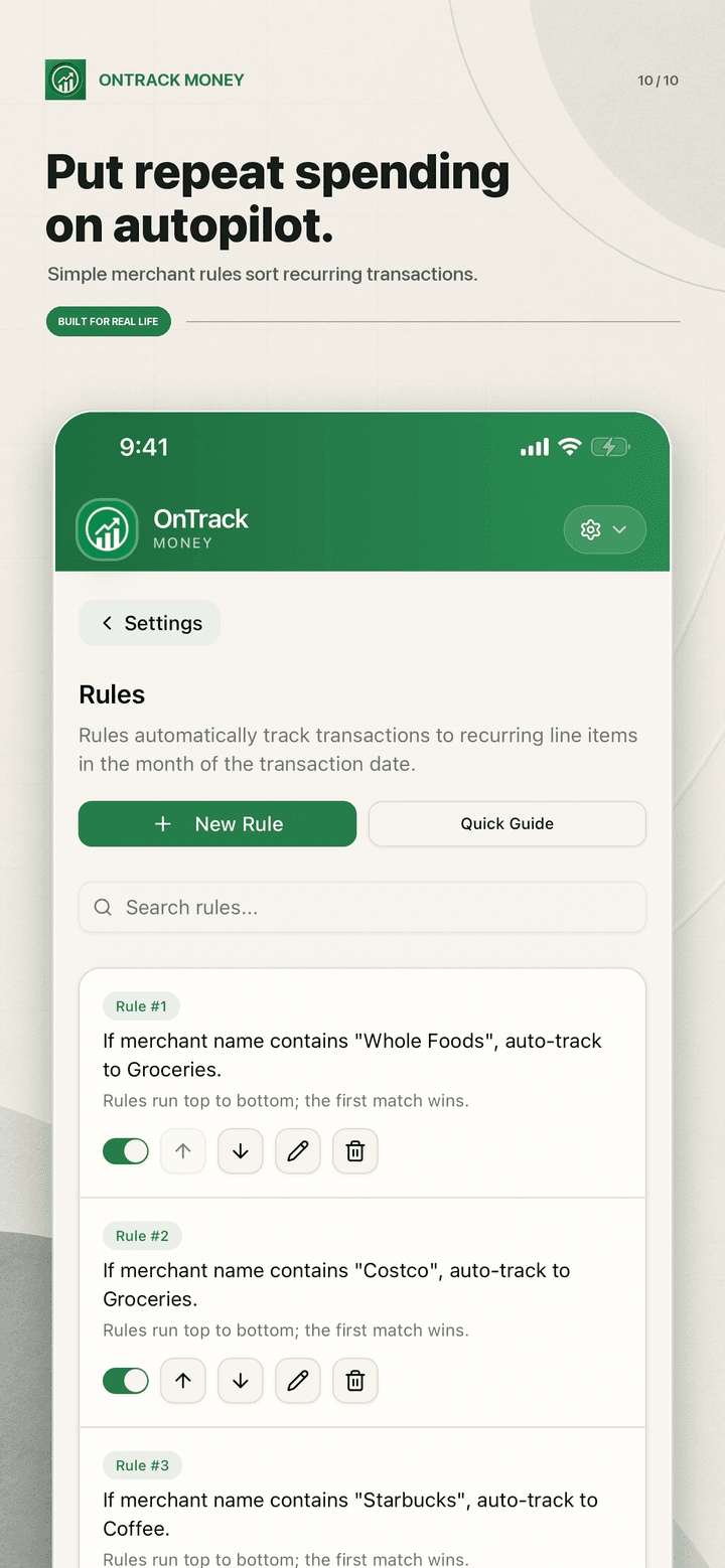 Automation rules